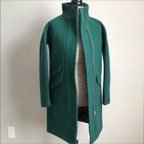 J.CREW Cocoon Coat in Heather Forest Italian Wool New With Tag - Picture 8 of 9